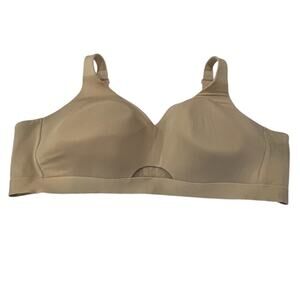Cacique Lightly lined no wire Nude Wireless Bra Size 50D PLUS